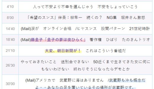 【Ep.74】OVER THE SUNタイムスタンプ＆リンク集【わたし、沖に出てみるね。】